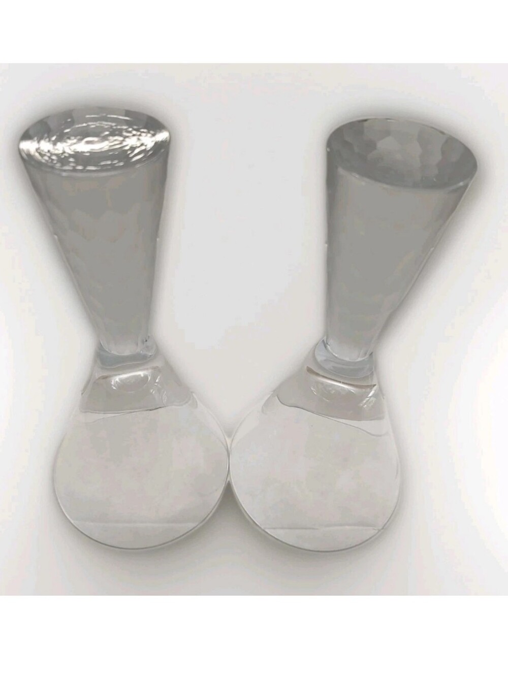 Artland Prescott Wine Martini Glass Frosted Honeycomb Stem Pedestal Set 2 EUC - Picture 6 of 9